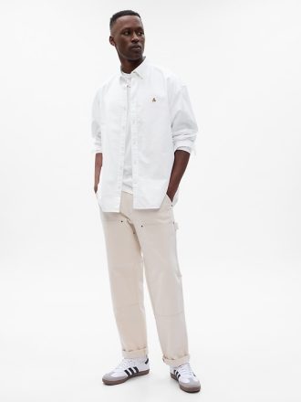 Brannan Bear Oxford Shirt i Untucked Fit