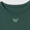 Broderad grafisk t-shirt med revben för barn Broderad grafisk t-shirt med revben för barn