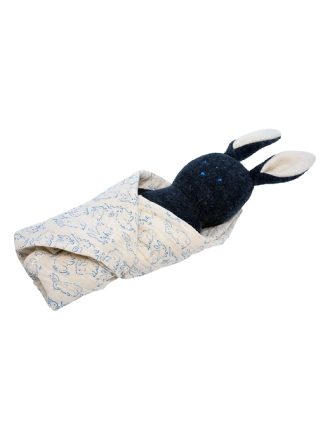 Bunny Rattle och Burp Cloth