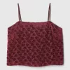 Burnout Velvet Cropped Cami