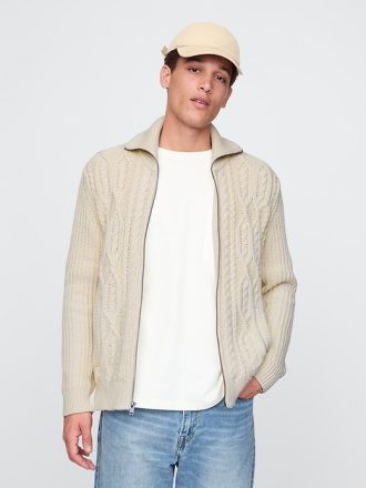 Cardigan med full dragkedja