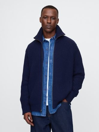 Cardigan med full dragkedja
