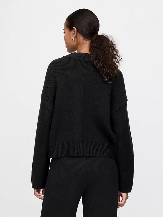 CashSoft Cropped hög V-ringad tröja CashSoft Cropped hög V-ringad tröja