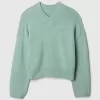 CashSoft Cropped hög V-ringad tröja CashSoft Cropped hög V-ringad tröja