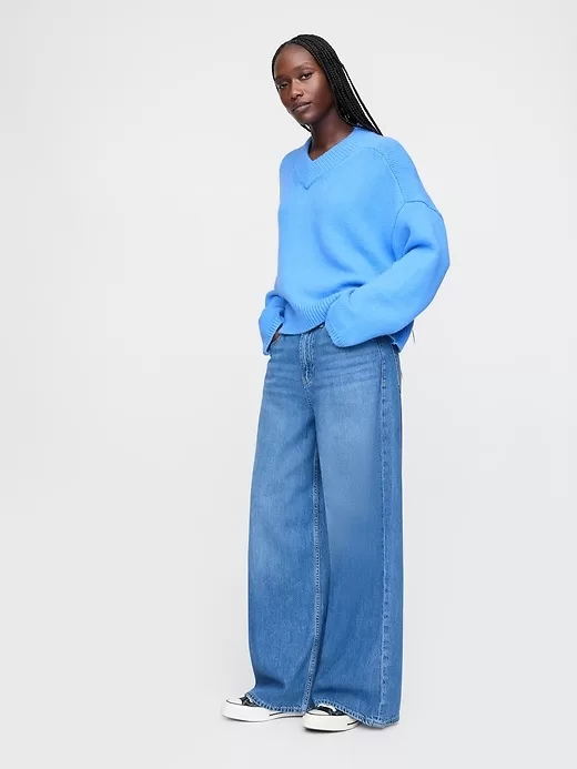 CashSoft Cropped hög V-ringad tröja CashSoft Cropped hög V-ringad tröja