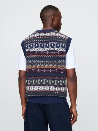 CashSoft Fair Isle tröjaväst