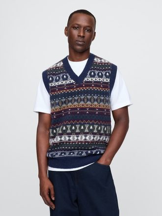 CashSoft Fair Isle tröjaväst