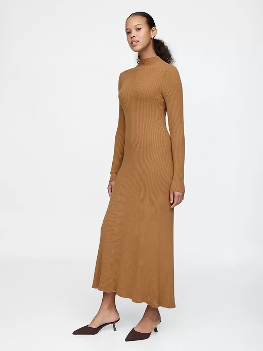 CashSoft Plisserad Rib Maxi Sweater Dress CashSoft Plisserad Rib Maxi Sweater Dress