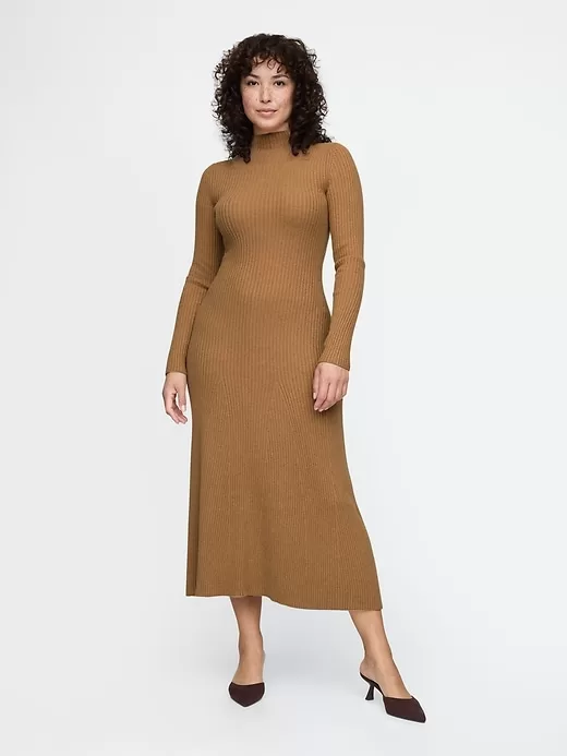 CashSoft Plisserad Rib Maxi Sweater Dress CashSoft Plisserad Rib Maxi Sweater Dress