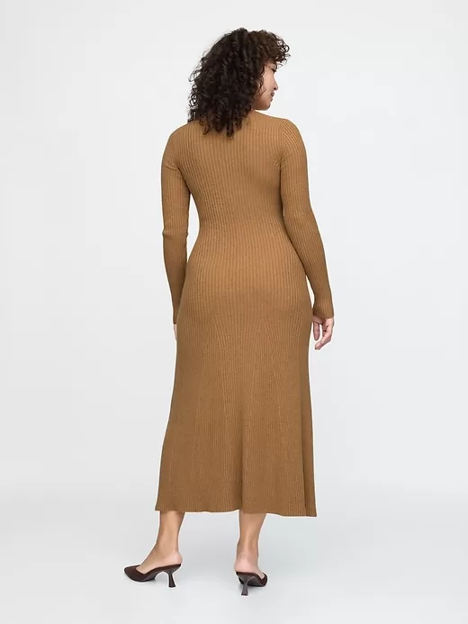 CashSoft Plisserad Rib Maxi Sweater Dress CashSoft Plisserad Rib Maxi Sweater Dress
