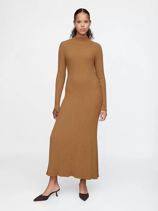 CashSoft Plisserad Rib Maxi Sweater Dress CashSoft Plisserad Rib Maxi Sweater Dress