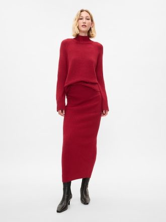 CashSoft Rib Maxi Sweater Kjol