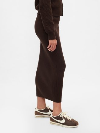 CashSoft Rib Maxi Sweater Kjol