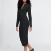 CashSoft Rib Midi Polo Sweater Dress CashSoft Rib Midi Polo Sweater Dress