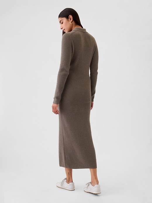 CashSoft Rib Midi Polo Sweater Dress CashSoft Rib Midi Polo Sweater Dress