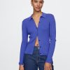 CashSoft Rib Polo Cardigan