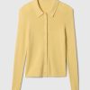 CashSoft Rib Polo Cardigan