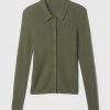 CashSoft Rib Polo Cardigan
