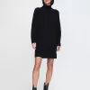 CashSoft Rib Turtleneck Mini Sweater Dress