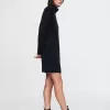CashSoft Rib Turtleneck Mini Sweater Dress