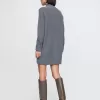 CashSoft Rib Turtleneck Mini Sweater Dress
