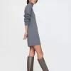 CashSoft Rib Turtleneck Mini Sweater Dress