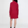 CashSoft Rib Turtleneck Mini Sweater Dress