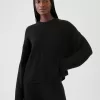 CashSoft Shaker-Stitch Crewneck-tröja