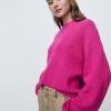 CashSoft Shaker-Stitch Crewneck-tröja