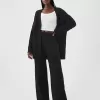 CashSoft Shaker-Stitch Sweater Byxor