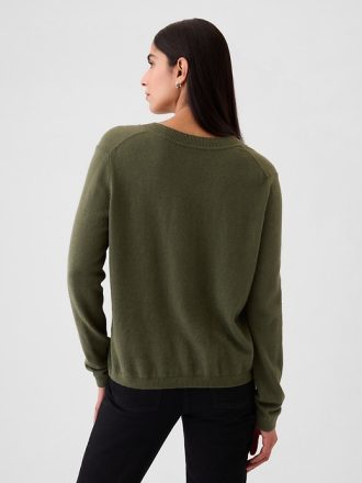CashSoft tröja med V-ringad