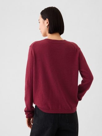 CashSoft tröja med V-ringad