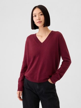 CashSoft tröja med V-ringad