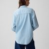 Chambray denim stor skjorta