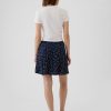 Crepe blommig mini kjol