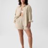 Crinkle Gauze Pull-On Shorts