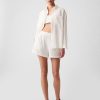 Crinkle Gauze Pull-On Shorts
