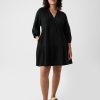 Crinkle Gauze Tiered Mini Dress