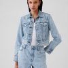 Cropped Dubbed Icon Denim Jacka
