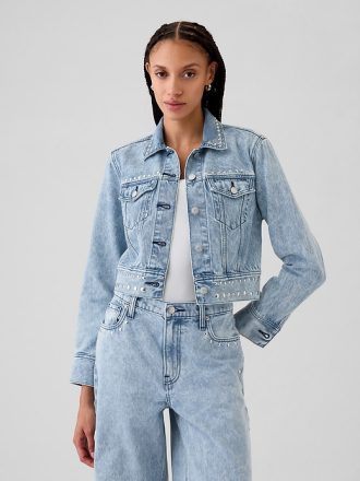 Cropped Dubbed Icon Denim Jacka