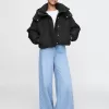 Cropped Duvet Wrap Puffer Jacka