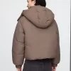 Cropped Duvet Wrap Puffer Jacka