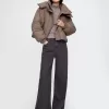 Cropped Duvet Wrap Puffer Jacka