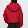 Cropped Duvet Wrap Puffer Jacka