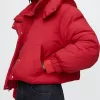 Cropped Duvet Wrap Puffer Jacka