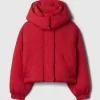 Cropped Duvet Wrap Puffer Jacka