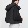 Cropped Duvet Wrap Puffer Väst