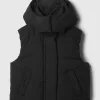 Cropped Duvet Wrap Puffer Väst
