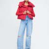Cropped Duvet Wrap Puffer Väst