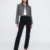 Cropped Herringbone Jacka